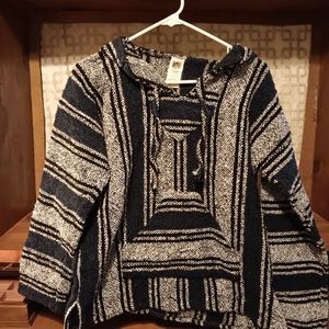 Black and Grey Baja Hoodie